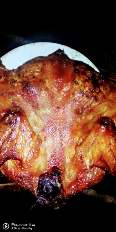 Smoked chicken and fish 