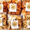 Selling  groundnuts  to students as a special snack
